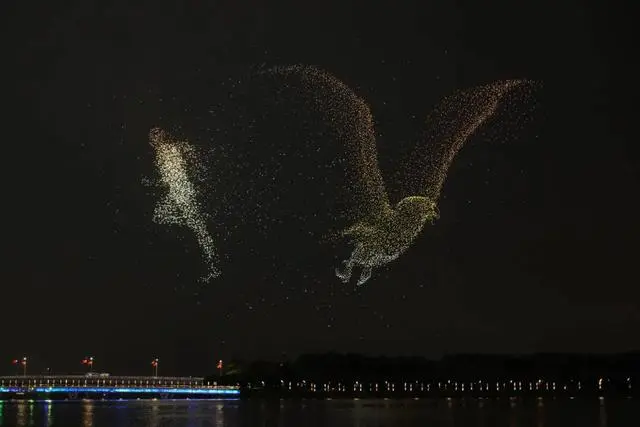 10197 drones perform in Shenzhen, setting two Guinness World Records